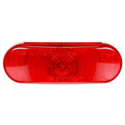 Image of Super 60, Incan., Red, Oval, 1 Bulb, S/T/T, PL-3, 12V from Trucklite. Part number: 60202R
