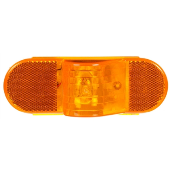Image of 60 Series, Incan., Yellow Oval, 1 Bulb, Horizontal, Side Turn Signal, 12V from Trucklite. Part number: 60215Y