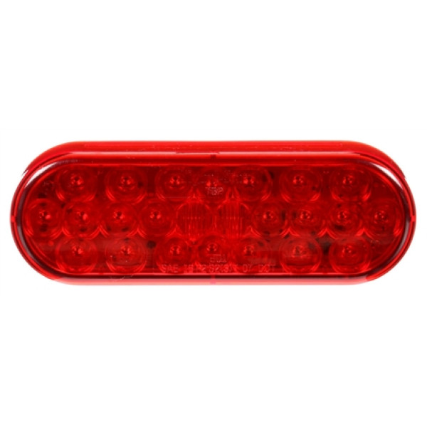 Image of Signal-Stat, LED, Red, Oval, 24 Diode, S/T/T, PL-3, 12V from Signal-Stat. Part number: 6050