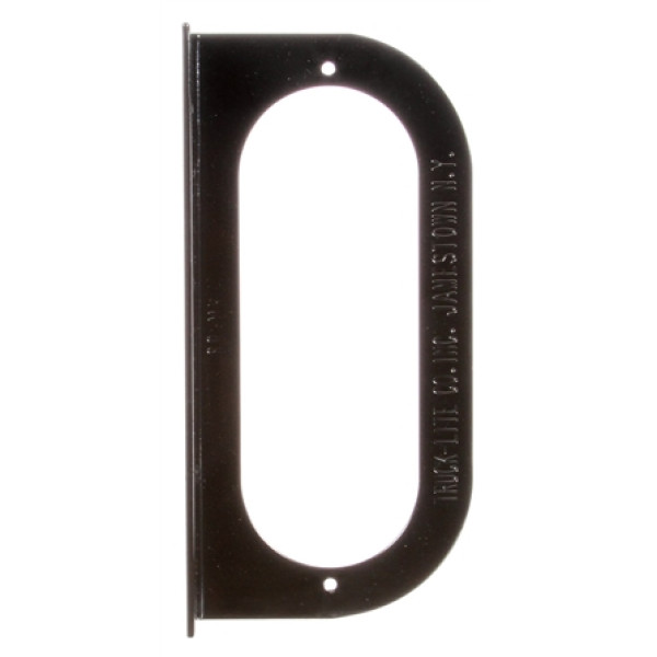 Image of Bracket Mount, 60 Series Lights, Oval, Black, 2 Screw Bracket Mount from Trucklite. Part number: 60720