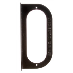 Image of Bracket Mount, 60 Series Lights, Oval, Black, 2 Screw Bracket Mount from Trucklite. Part number: 60720