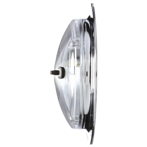 Image of 80 Series, Incan., 1 Bulb, Clear, Round, Dome Light, Chrome Bracket, 12V from Trucklite. Part number: 80350