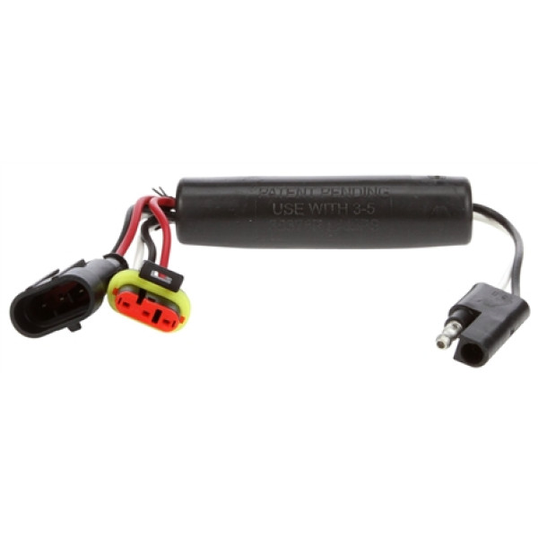 Image of M/C Plug, Fit 'N Forget Stop S.S./3 Position Connector 282105, Two Position Plug, 10.63 in. from Trucklite. Part number: 97340