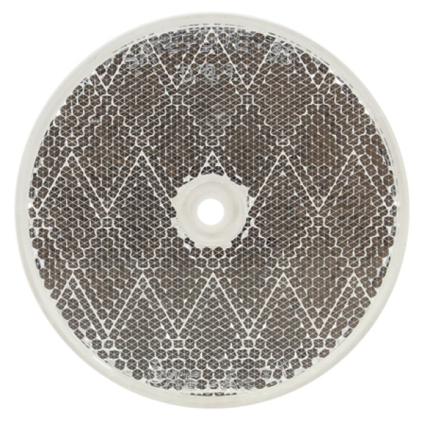 Image of 3" Round, Clear, Reflector, 1 Screw/Nail/Rivet from Trucklite. Part number: 98006C