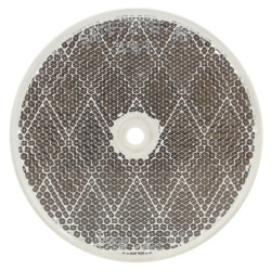 Image of 3" Round, Clear, Reflector, 1 Screw/Nail/Rivet from Trucklite. Part number: 98006C