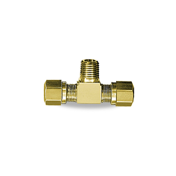 Image of NYLON AIR BRAKE TEE BRANCH 3/8 X 1/4 from Velvac Inc. Part number: 017264