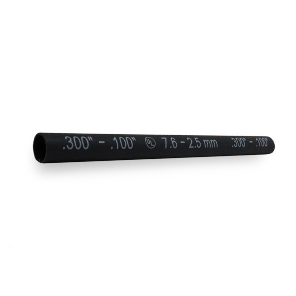 Image of HVY WL SHRNK TUBE 6"18-14 BLK, 10 PK from Velvac Inc. Part number: 057146-10