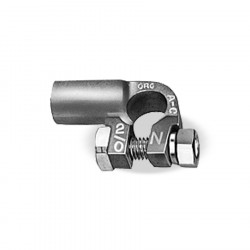 Image of RIGHT ELBOW TERMINAL 2/0 GA NEGATIVE from Velvac Inc. Part number: 058006