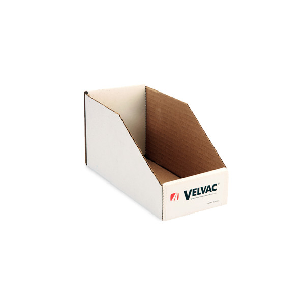Image of WHITE LOGOED DISPLAY BOX 4X9 from Velvac Inc. Part number: 690007