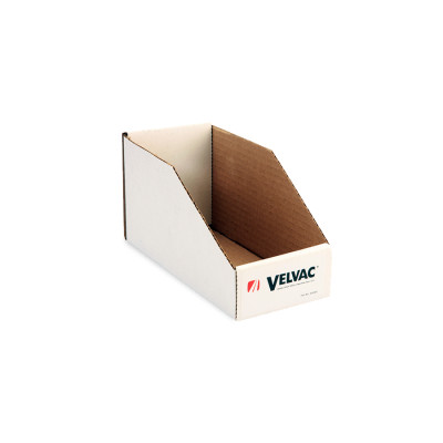 Image of WHITE LOGOED DISPLAY BOX 4X9 from Velvac Inc. Part number: 690007