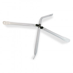 Image of REAR CROSSVIEW BRACKET KIT WHITE from Velvac Inc. Part number: 713118