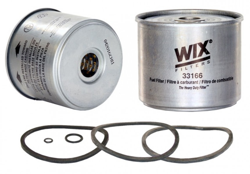 Image of WIX Cartridge Fuel Metal Canister Filter from WIX. Part number: 33166