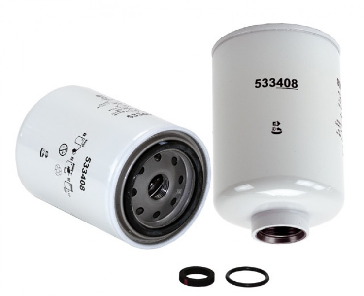 Image of WIX Spin On Fuel Water Separator w/ Open End Bottom from WIX. Part number: 33408