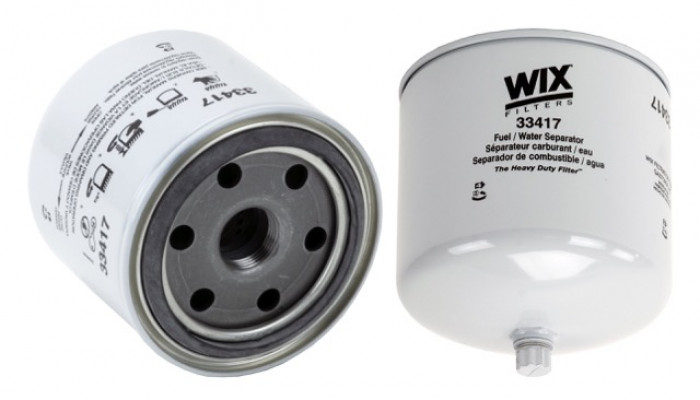 Image of WIX Spin-On Fuel/Water Separator Filter from WIX. Part number: 33417