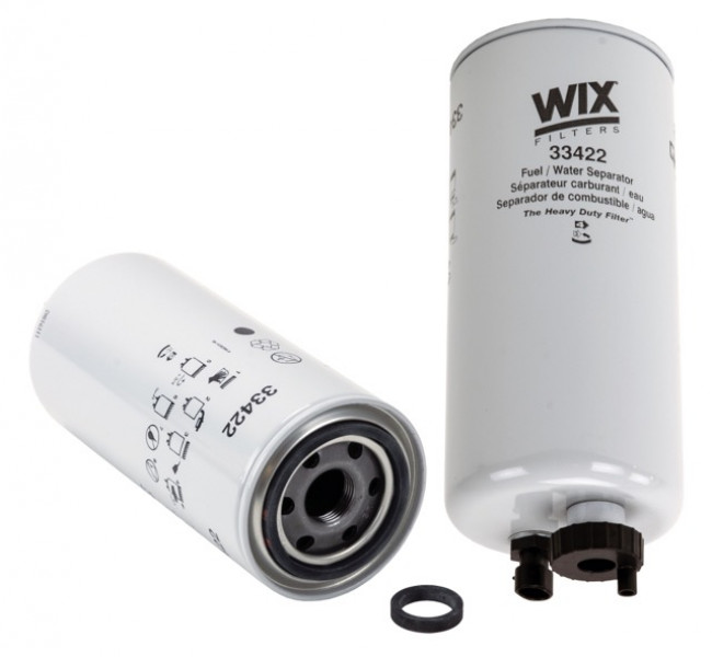 Image of WIX Spin-On Fuel/Water Separator Filter from WIX. Part number: 33422