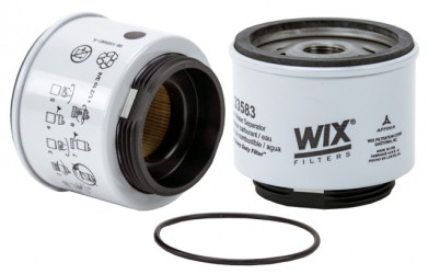 Image of WIX Spin On Fuel Water Separator w/ Open End Bottom from WIX. Part number: 33583