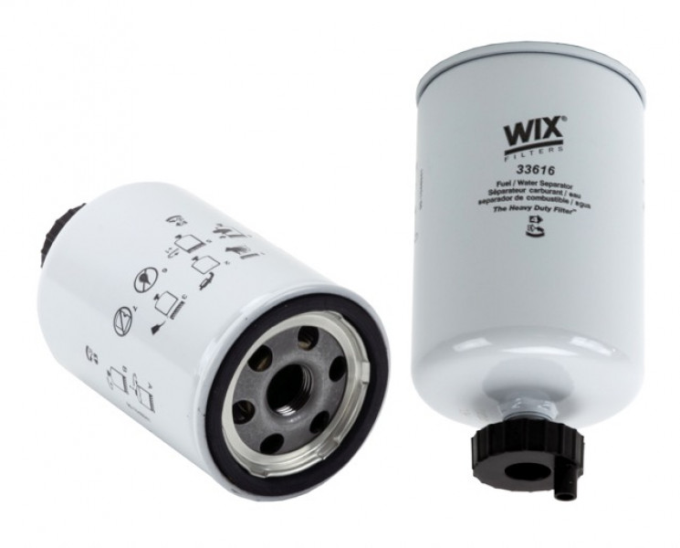 Image of WIX Spin-On Fuel/Water Separator Filter from WIX. Part number: 33616