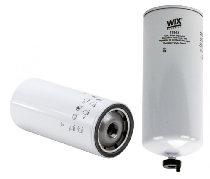 Image of WIX Spin-On Fuel/Water Separator Filter from WIX. Part number: 33942