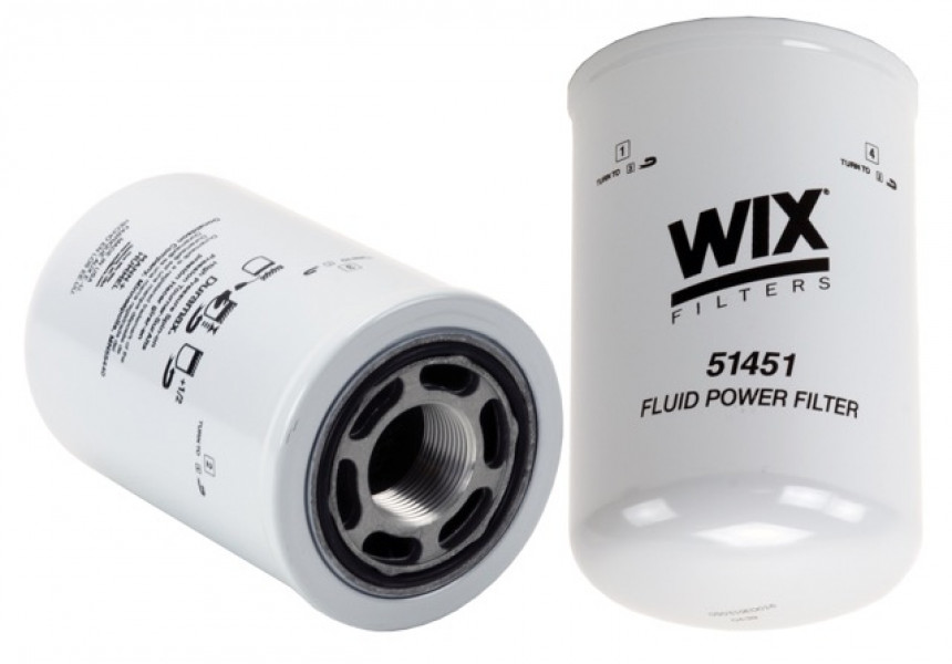 Image of WIX Spin-On Hydraulic Filter from WIX. Part number: 51451