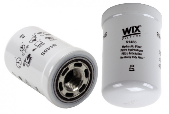Image of WIX Spin-On Hydraulic Filter from WIX. Part number: 51455