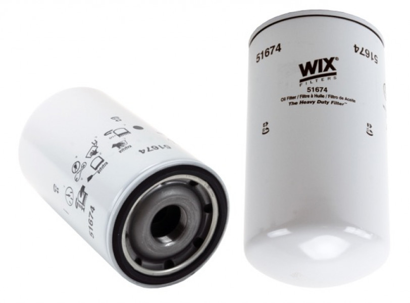 Image of WIX Spin-On Lube Filter from WIX. Part number: 51674