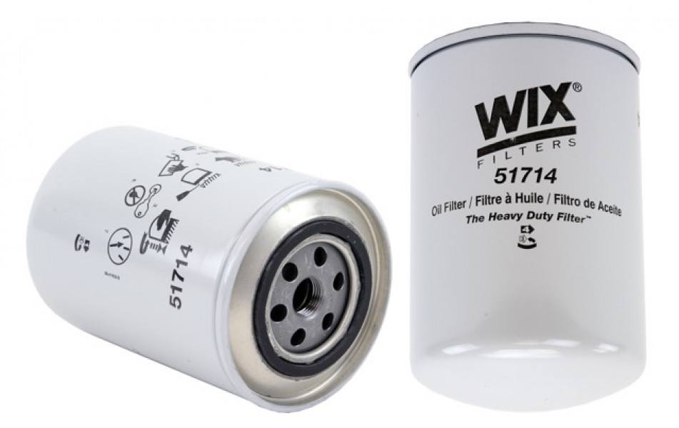 Image of WIX Spin-On Lube Filter from WIX. Part number: 51714