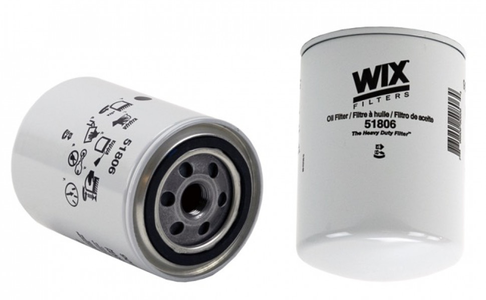 Image of WIX Spin-On Lube Filter from WIX. Part number: 51806