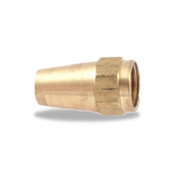 Image of 45 DEGREE FLARE LONG NUT 3/8 X 5/8 from Velvac Inc. Part number: 014106