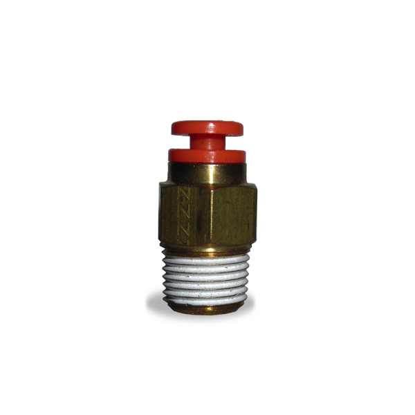 Image of PUSH-LOCK MALE CONNECTOR 1/8 X 1/8 from Velvac Inc. Part number: 016112