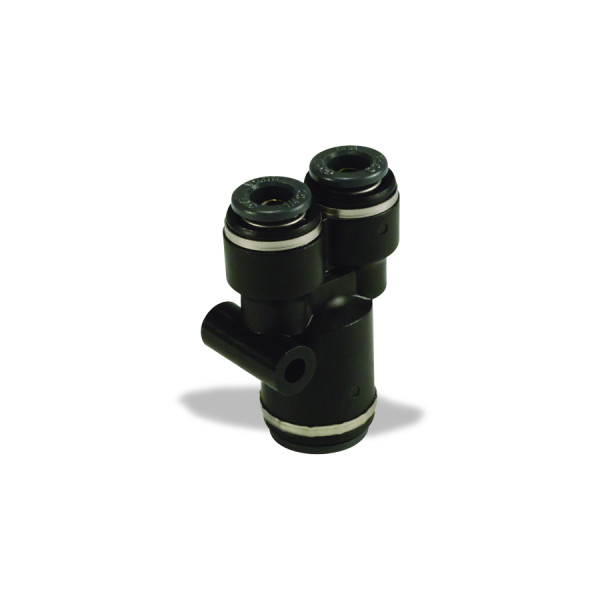 Image of PUSHLOCK UNION Y 1/4 X 1/4 X 3/8 from Velvac Inc. Part number: 016291