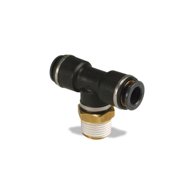 Image of PUSH-LOCK SWIVEL TEE 1/2 x 3/8 from Velvac Inc. Part number: 016386