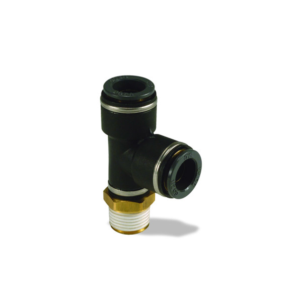 Image of PUSHLOCK MALE RUN TEE 1/4X1/4X3/8 from Velvac Inc. Part number: 016409