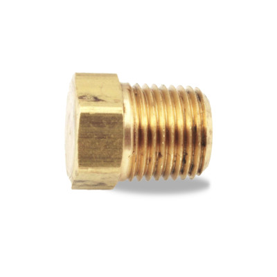 Image of HEX HEAD PLUG 1/8 BRASS from Velvac Inc. Part number: 017051