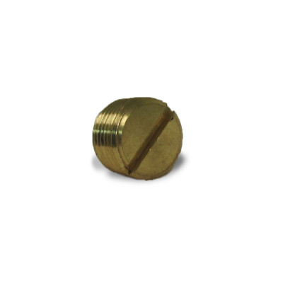 Image of SLOTTED PLUG, BRASS, 1/8 NPTF from Velvac Inc. Part number: 017101