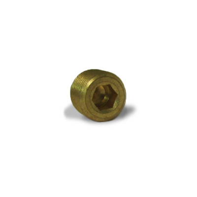 Image of CSUNK HEX PLUG, BRASS, 1/8 NPTF from Velvac Inc. Part number: 017106