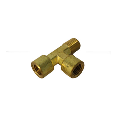 Image of SERVICE TEE, BRASS 1/4 NPTF from Velvac Inc. Part number: 017112