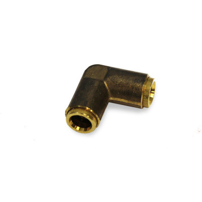 Image of UNION ELBOW, PSH-LK, BRS, 3/8 TUBE from Velvac Inc. Part number: 017931