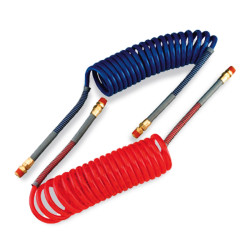 Image of 15' COILED NYLON AIR HOSE -EMERGENCY from Velvac Inc. Part number: 022026