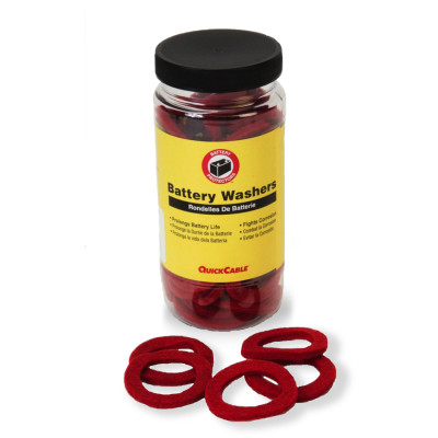 Image of PROTECTIVE BATTERY WASHERS-RED from Velvac Inc. Part number: 058094