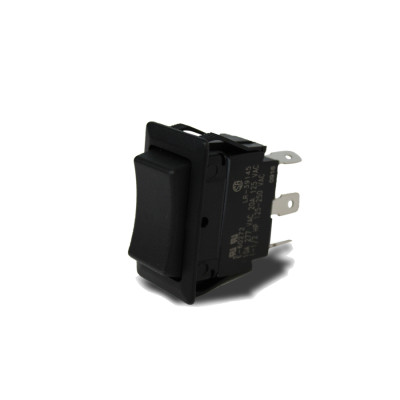 Image of ON/OFF/ON ROCKER PANEL SWITCH (DPDT) from Velvac Inc. Part number: 090110