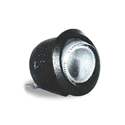 Image of ROCKER ROUND,SPST,ON-OFF,GREEN LTD from Velvac Inc. Part number: 090169