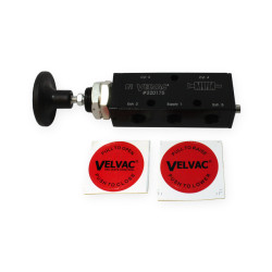 Image of 4 WAY PUSH/PULL VALVE-NON HOLDING from Velvac Inc. Part number: 320175