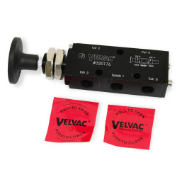 Image of 4 WAY PUSH/PULL VALVE-HOLDING from Velvac Inc. Part number: 320176