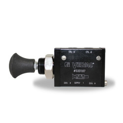 Image of 4 WAY PUSH/PULL COMPACT VALVE from Velvac Inc. Part number: 320187