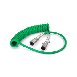 Image of 7-WAY ABS COILED CABLE 12" LEAD 12' from Velvac Inc. Part number: 590160