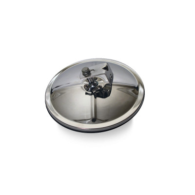 Image of 7.5" CONVEX HEAD CHROME CENTER MOUNT from Velvac Inc. Part number: 708554