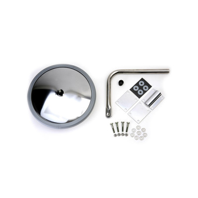Image of REAR CROSSVIEW MIRROR KIT WHITE from Velvac Inc. Part number: 712644